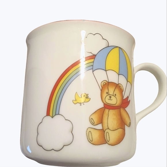 ANDREA By SADEK Collectible Tableware Tajimi Bowl Cup Plate Bear Rainbow - Picture 7 of 9